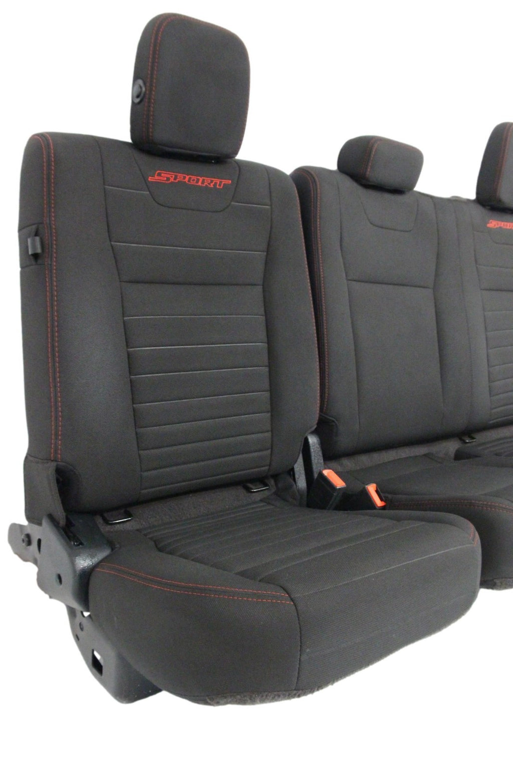 2015 - 2022 Ford F150 Super Duty Seats Set Ext Cab, XLT Sport Black Cloth Power