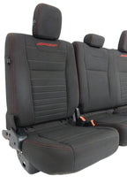 2015 - 2022 Ford F150 Super Duty Seats Set Ext Cab, XLT Sport Black Cloth Power