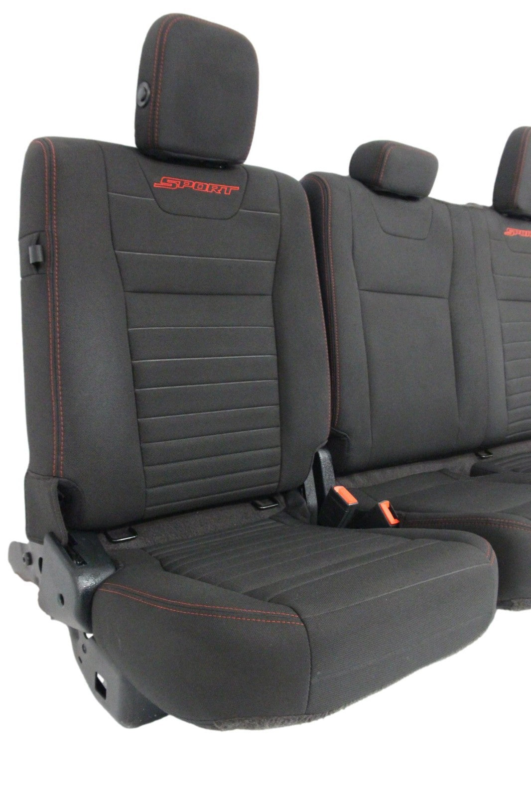 2015 - 2022 Ford F150 Super Duty Seats Set Ext Cab, XLT Sport Black Cloth Power