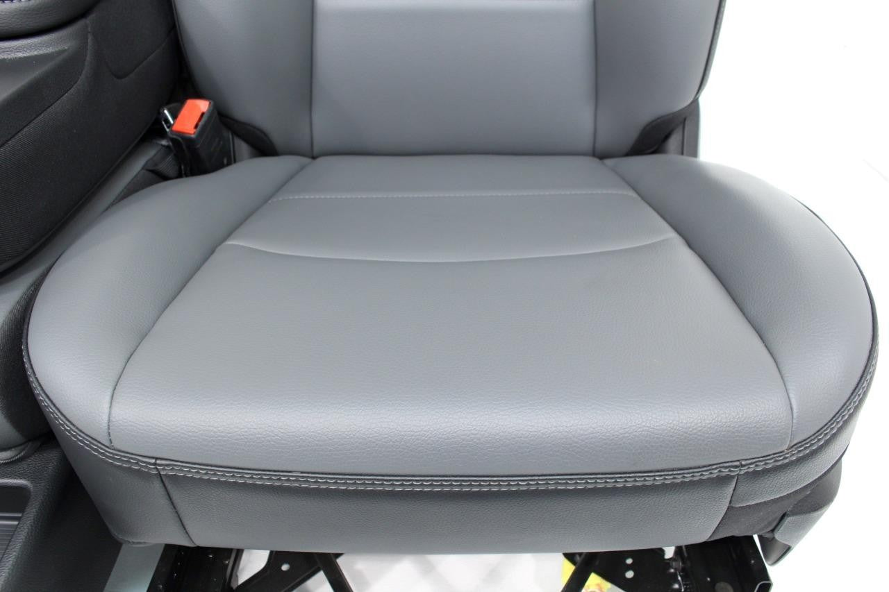 2019 - 2024 Ram HD Front Bench Seat, Diesel Gray Vinyl Manual w Center Jump Seat
