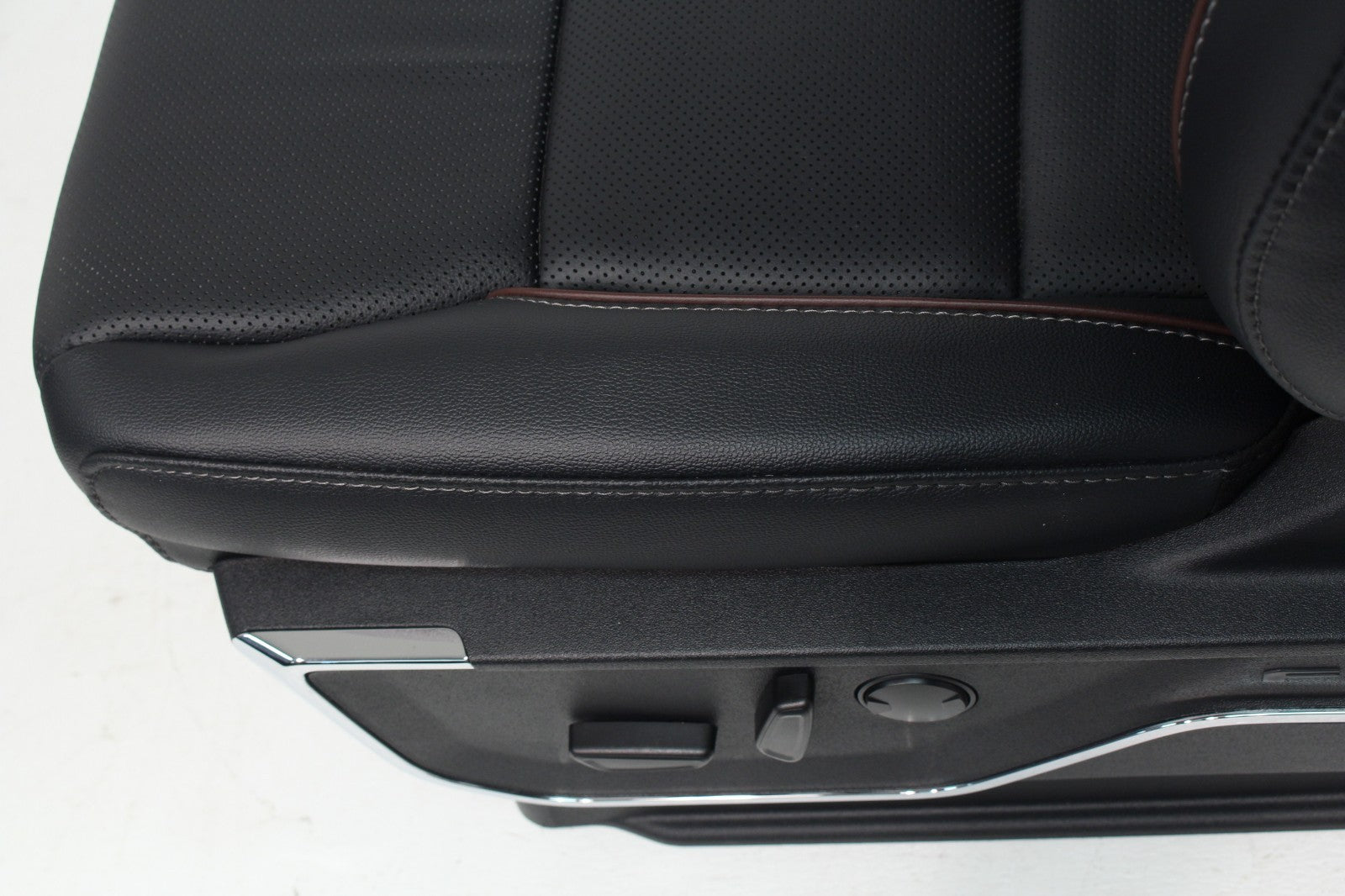 2021+ Ford F150 Super Duty Front Seats, Lariat Sport Black Leather Brown OEM