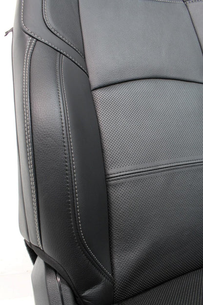 2009-2024 Dodge Ram Rebel Black Leather Heated & Cooled Front and Rear Seats