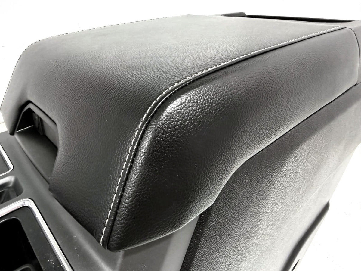 15-22 F150 Super Duty Center Console & Install Kit - Lariat Black Gray Rear Heat