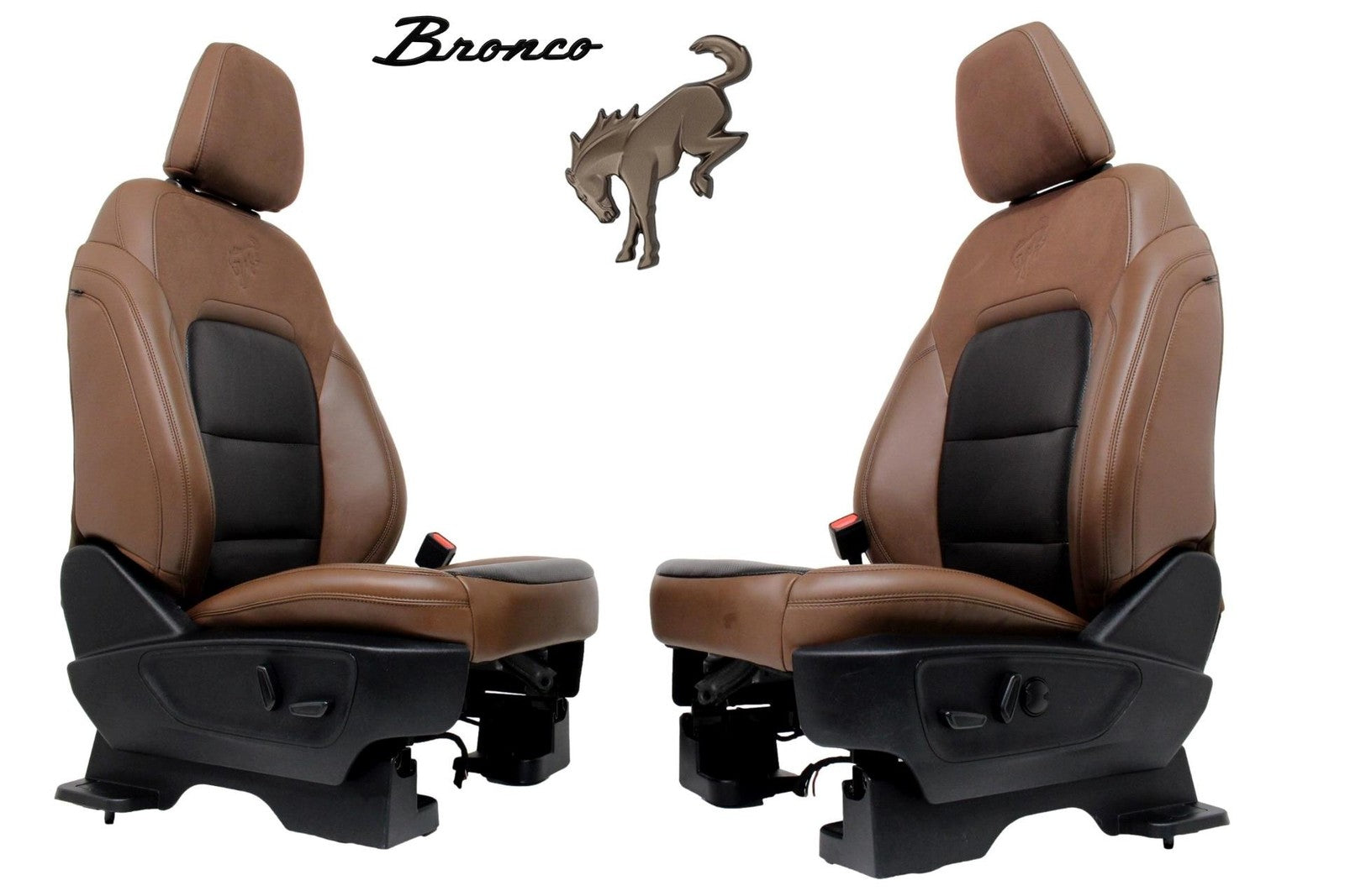 22-25 Ford Bronco Sport Badlands Seats Heated Leather Ebony Brown Project Truck