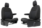 2015 - 2026 Ford Transit Seats, Black Charcoal Cloth Manual w/ Dual Armrests