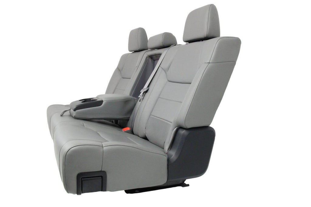 2014 - 2021 Toyota Tundra Seats Set Crewmax, OEM Gray Leather Heated Limited