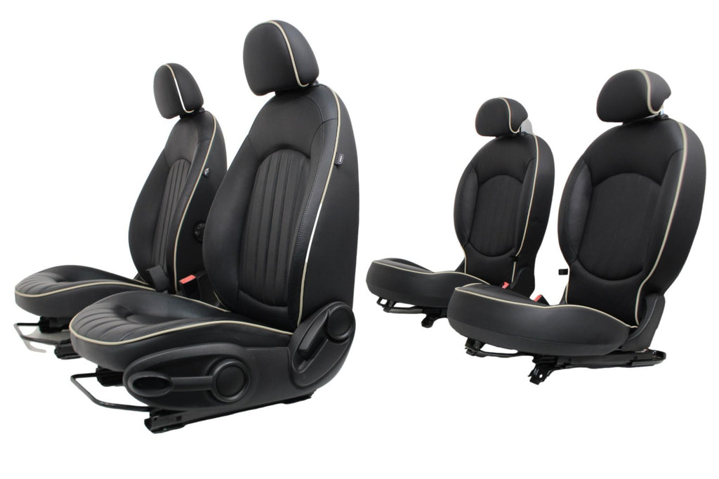 2011-2016 Mini Countryman R60 Seats, Lounge Leather Front Rear Bucket Set Black