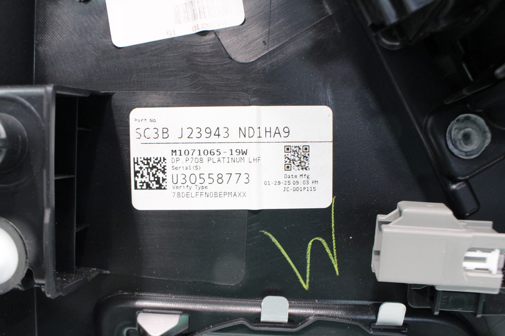 2023-2026 Ford Super Duty Platinum Front Door Panels Set | Black Onyx & Blue OEM