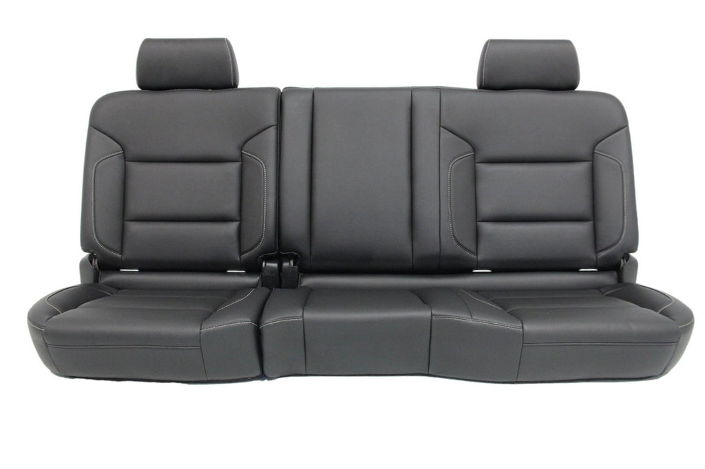 2014-2019 Sierra Silverado Extended Cab Rear Seats, LTZ Black Perforated Leather