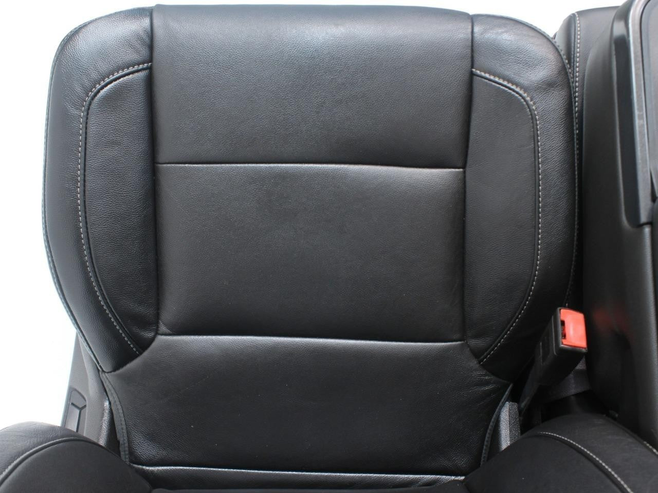 2014 - 2019 GM Sierra Silverado LT Front Seats, Power Black Leather, w/ Jumpseat