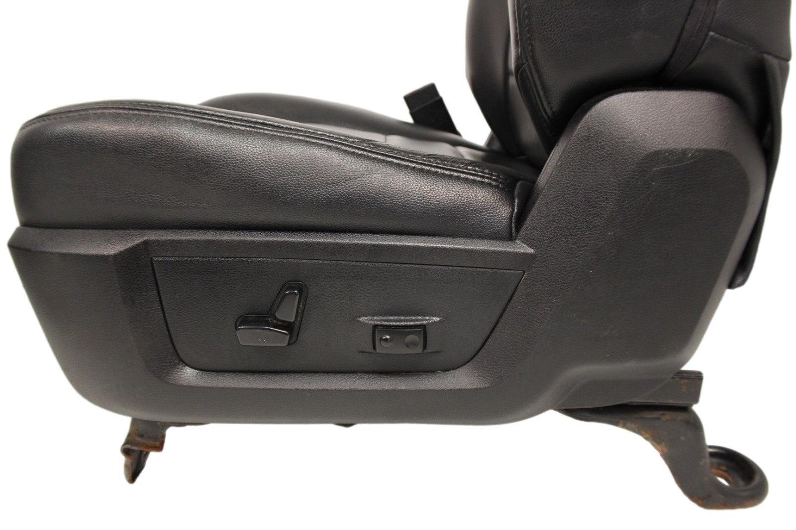 2002 - 2018 Dodge Ram Seats Set, Crew Cab Roadwire Black Leather w/ Power Driver