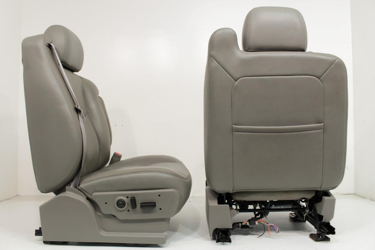 03 - 06 Silverado Sierra Tahoe Yukon Heated Power Leather Seats Neutral OEM