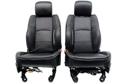 2009-2024 Dodge Ram Rebel Black Leather Heated & Cooled Front and Rear Seats