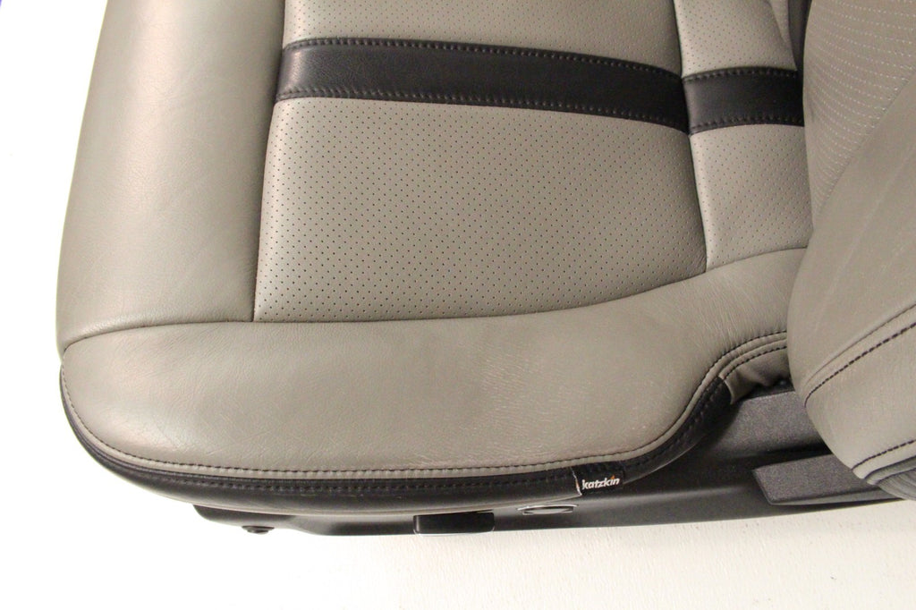 2015-2022 Ford F150 Super Duty Reg Cab Seats, XLT w/ Katzkin Earth Gray Leather