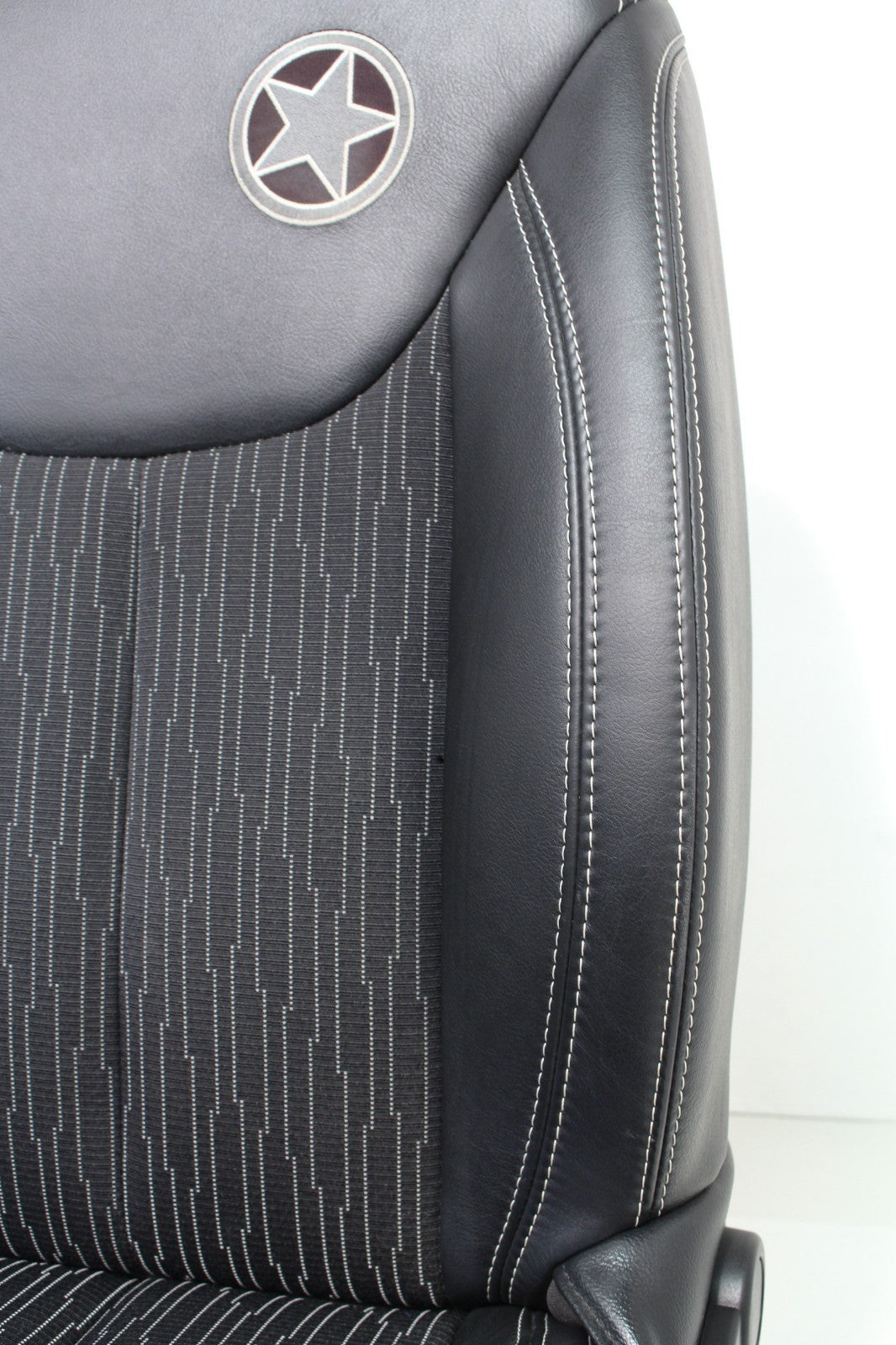 07-18 Jeep Wrangler JKU Freedom Edition Seats, Oscar Mike Black Leather Full Set