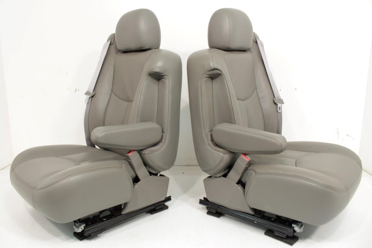 03 - 06 Silverado Sierra Tahoe Yukon Heated Power Leather Seats Neutral OEM