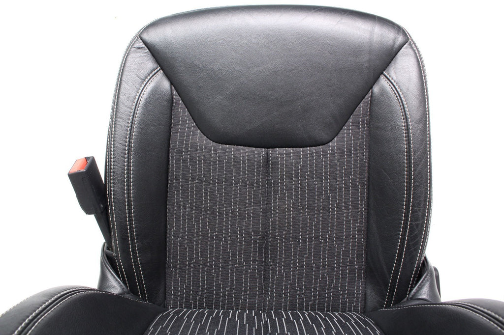 2007 - 2018 Jeep Wrangler JKU Seats Set, Oscar Mike Black Leather Freedom Edtn
