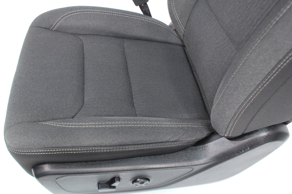 2019 - 2026 Ram 1500 Drivers Seat, Powered w/ Lumbar, Dark Gray & Black Cloth DT