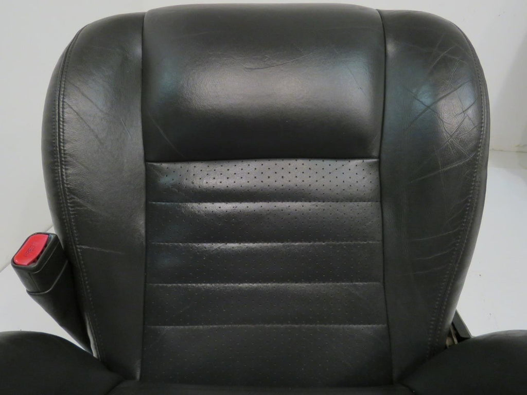 1994 - 2004 Ford Mustang Convertible Seats, GT Black Leather w/ Power Driver OEM