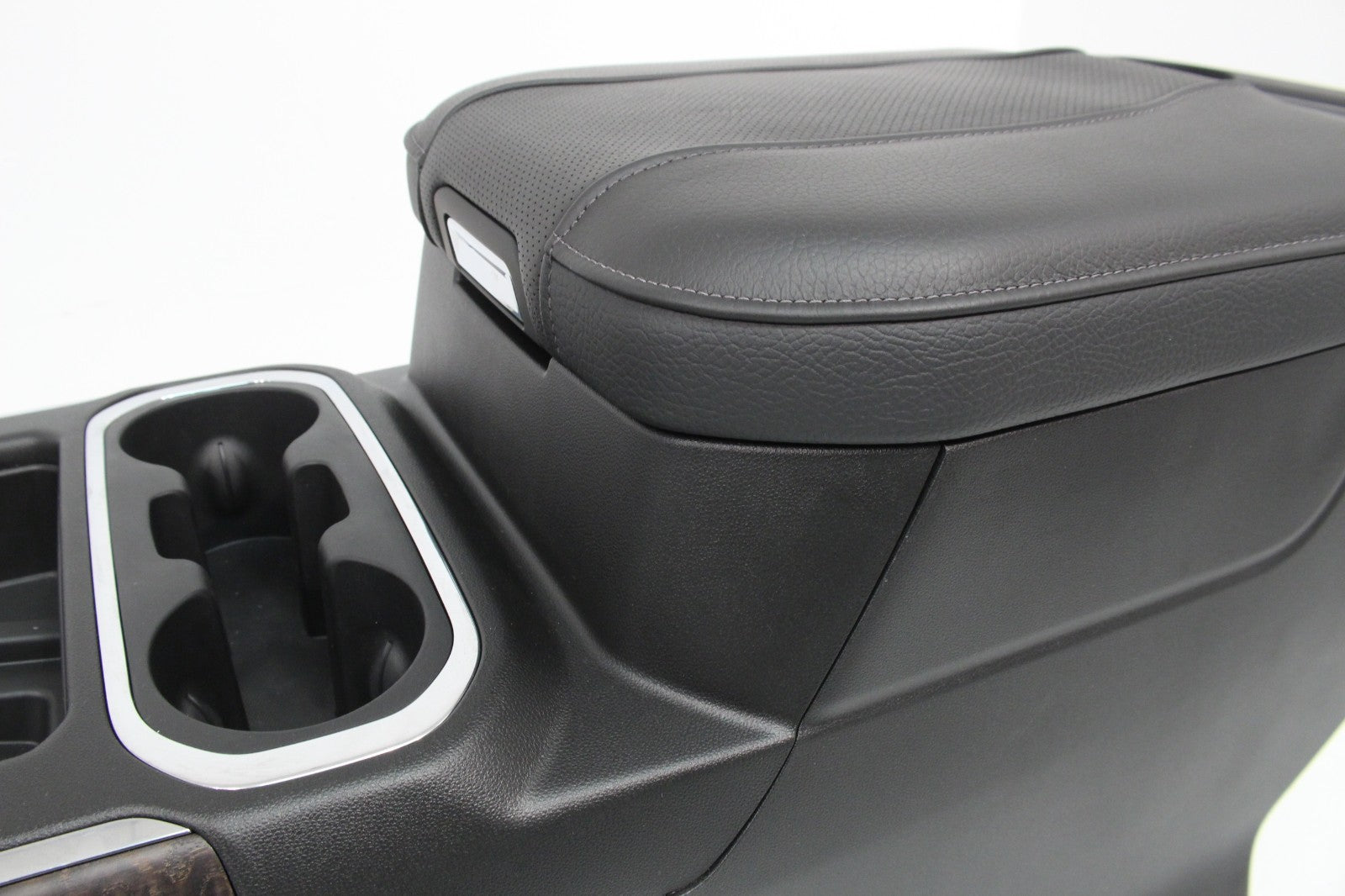 2019 - 2023 Chevy Silverado GMC Sierra Denali Center Console, Black w/ Ash Wood