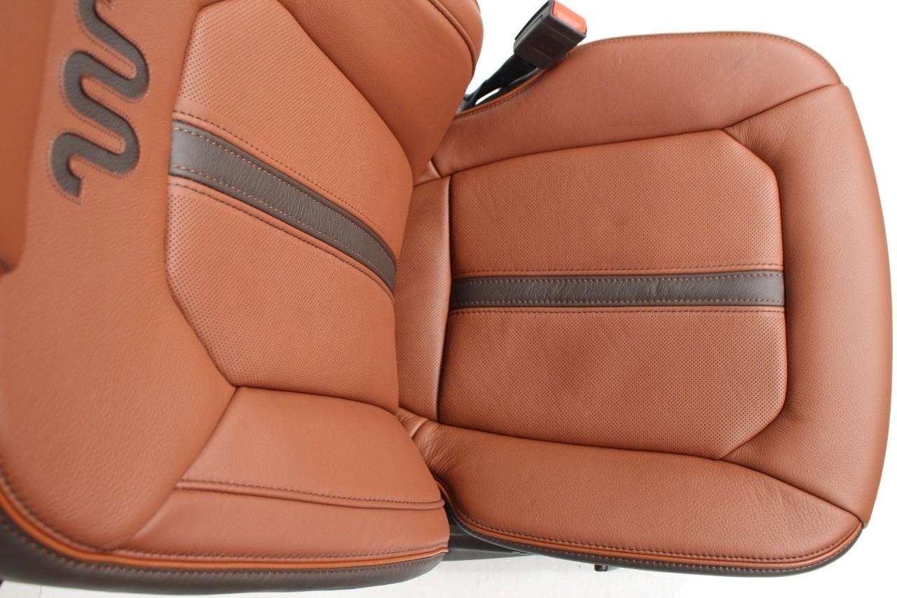 2015 - 2022 Ford F150 Super Duty Front Seats, King Ranch OEM Brown Leather