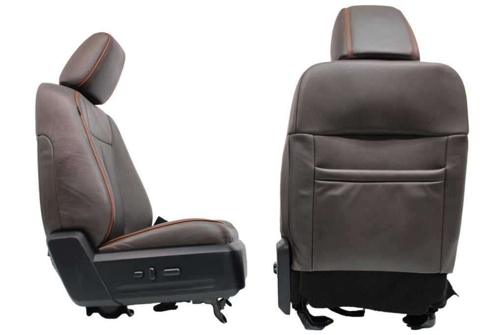 2015 - 2017 Ford Expedition King Ranch Front Seats, Mesa Brown Leather Heat Cool