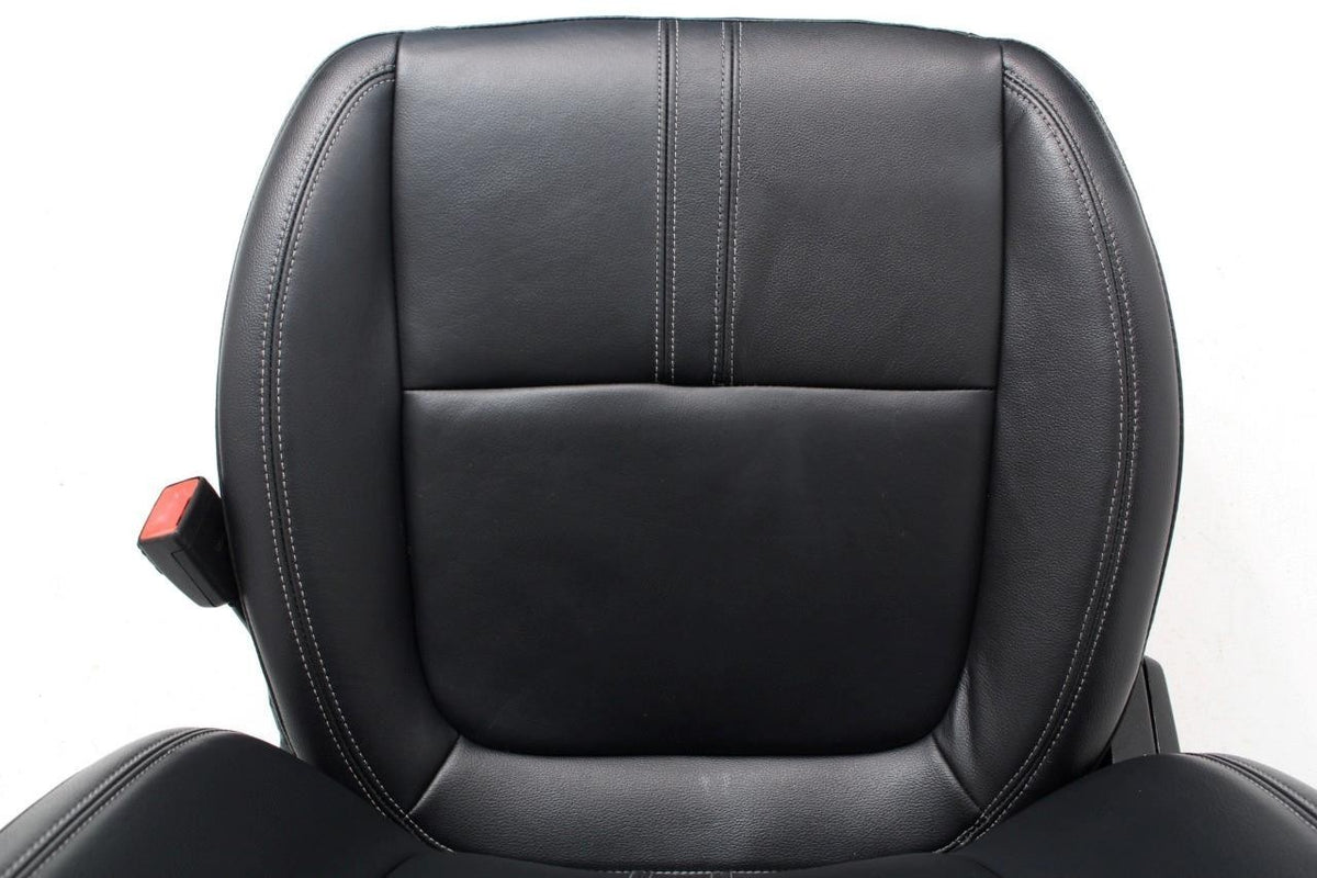 2019 - 2023 Ford Ranger Seat Set, Lariat Heated Black Leather Front & Rear OEM