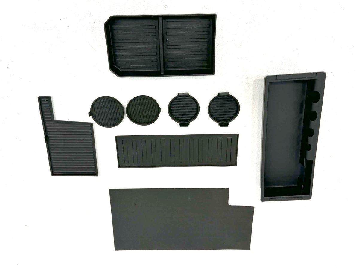 15-22 Ford F150 Super Duty Center Console Kit w/o Shifter - Black Leather Lariat