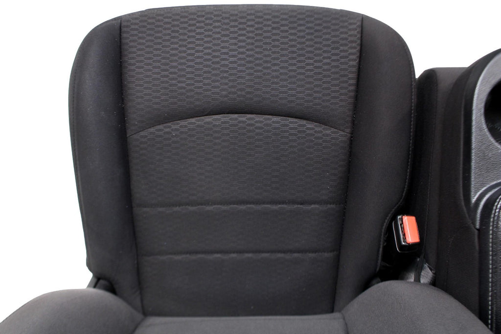 2009-2024 Dodge Ram Seats, Quad Cab Front & Rear, Manual Black Cloth w/ Jumpseat