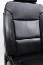 2014 - 2019 Sierra Chevy Silverado Front Seats, LTZ Power Black Leather, Heated