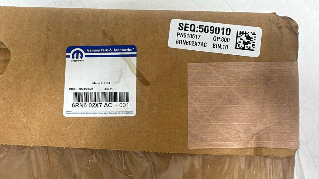 2019 - 2024 Ram 1500 Floor Slush Mats, Black Rubber Red Logo, Crew Cab, New OEM