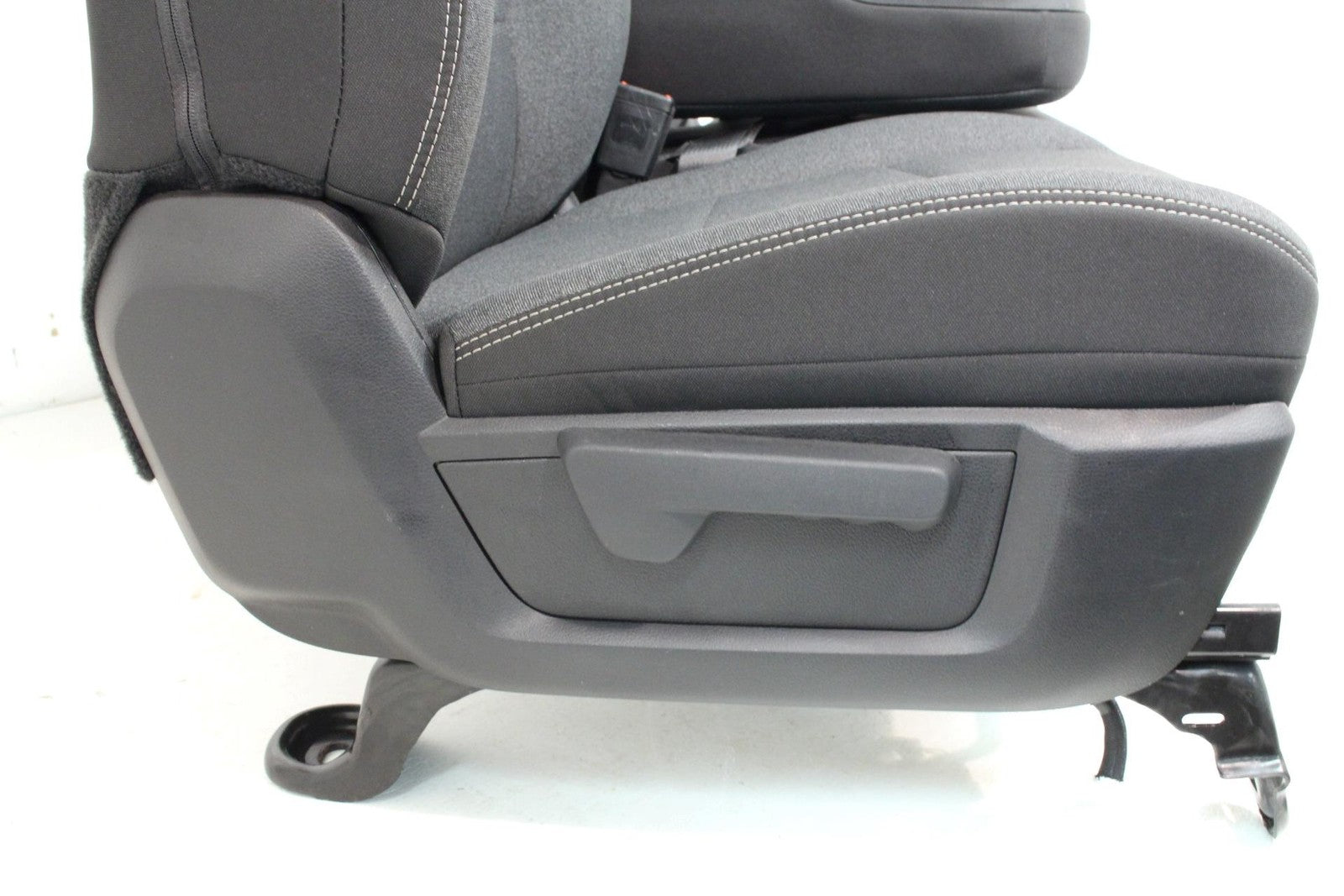 2002 - 2025 Dodge Ram Black & Gray Cloth Front Seats with Jump Seat Console