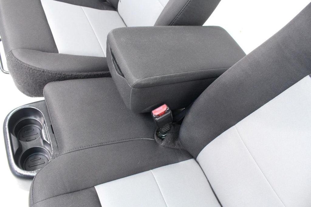 1998 - 2010 Ford Ranger Seats, 60-40 Split Bench, Black Gray Cloth, Regular Cab