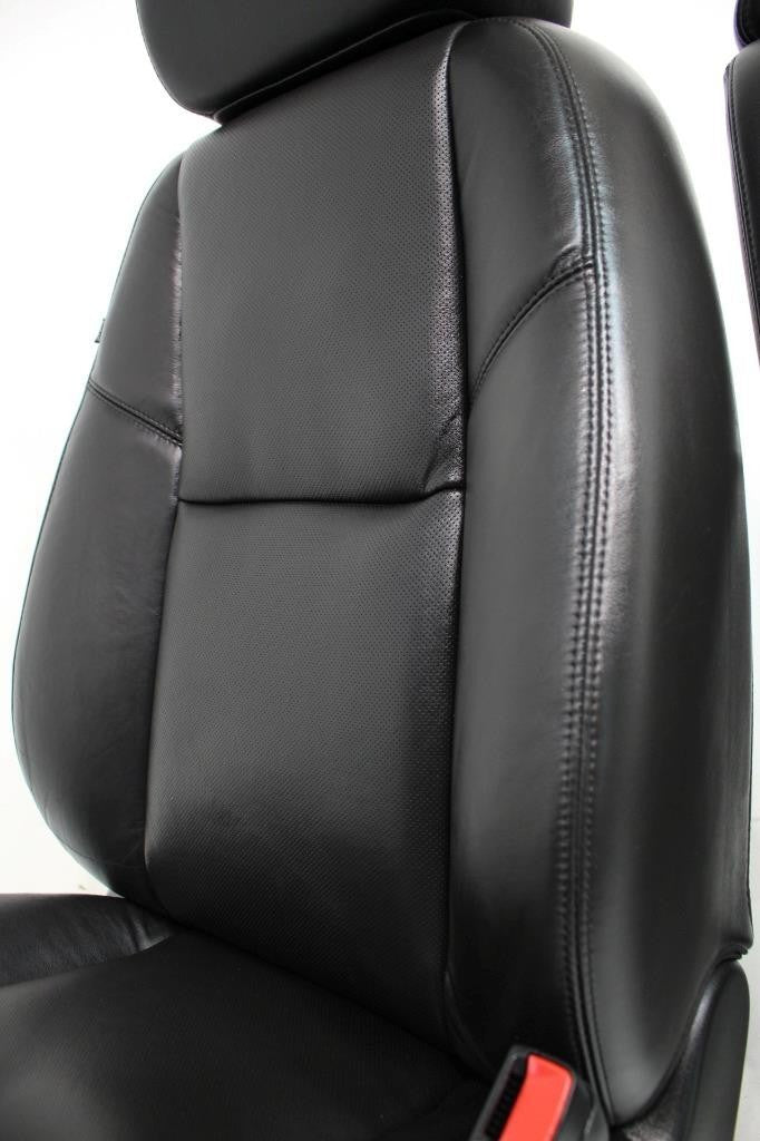 2007 - 2014 Sierra Chevy Silverado Front Seats, LTZ Black Leather Heated Cooled