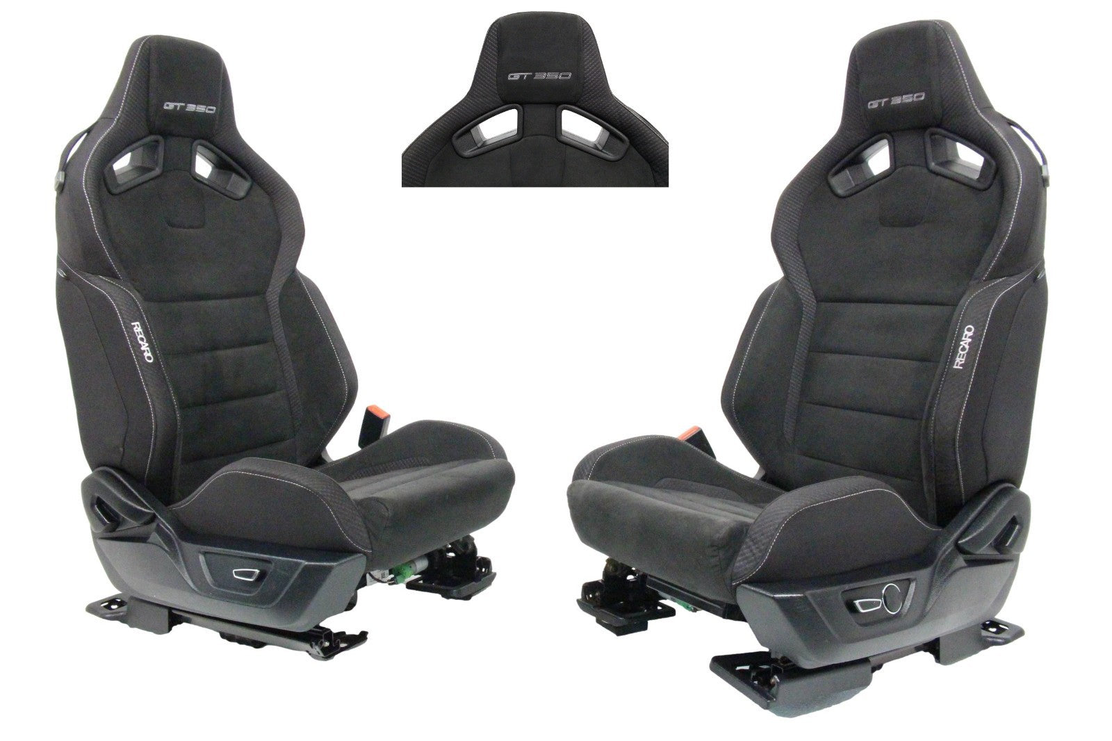 2015 - 2025 Mustang Shelby Recaro Front Seats Suede Power Tracks S550 S650 GT350