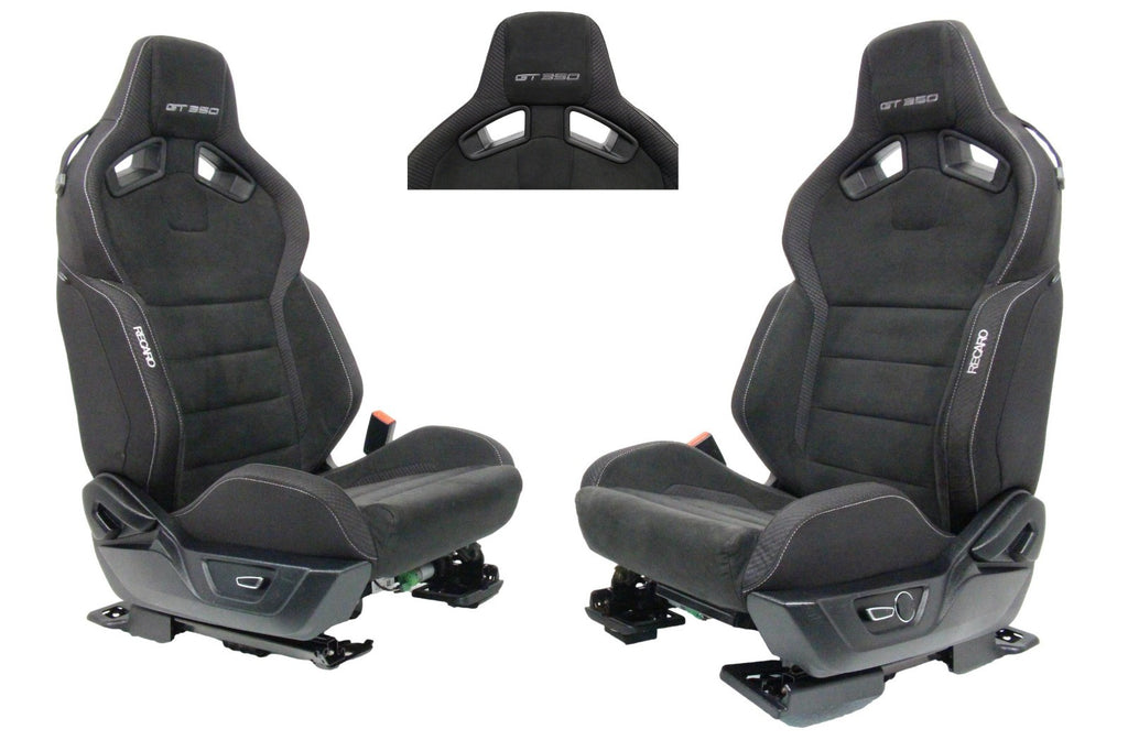 2015 - 2025 Mustang Shelby Recaro Front Seats Suede Power Tracks S550 S650 GT350