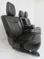 1999-2016 Ford Super Duty Rear Seats , Crew Cab Lariat Black Leather 60/40 Bench