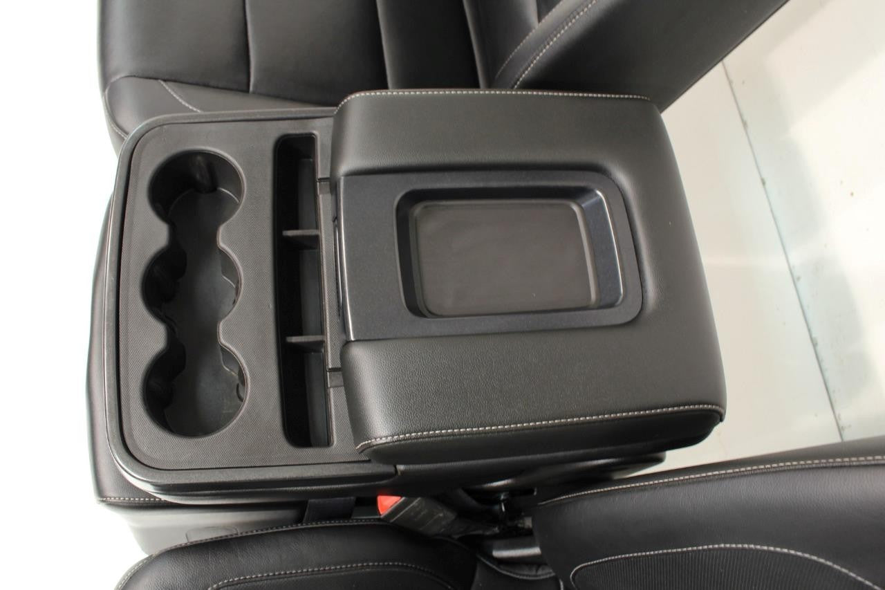 2014 - 19 Chevy Silverado GMC Sierra Black Leather Folding Jump Seat Console Kit