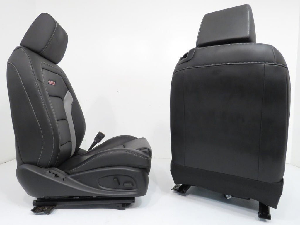 2016 - 2024 Camaro Seats, Front Rear Coupe, 2SS Black Leather Heated Ventilated