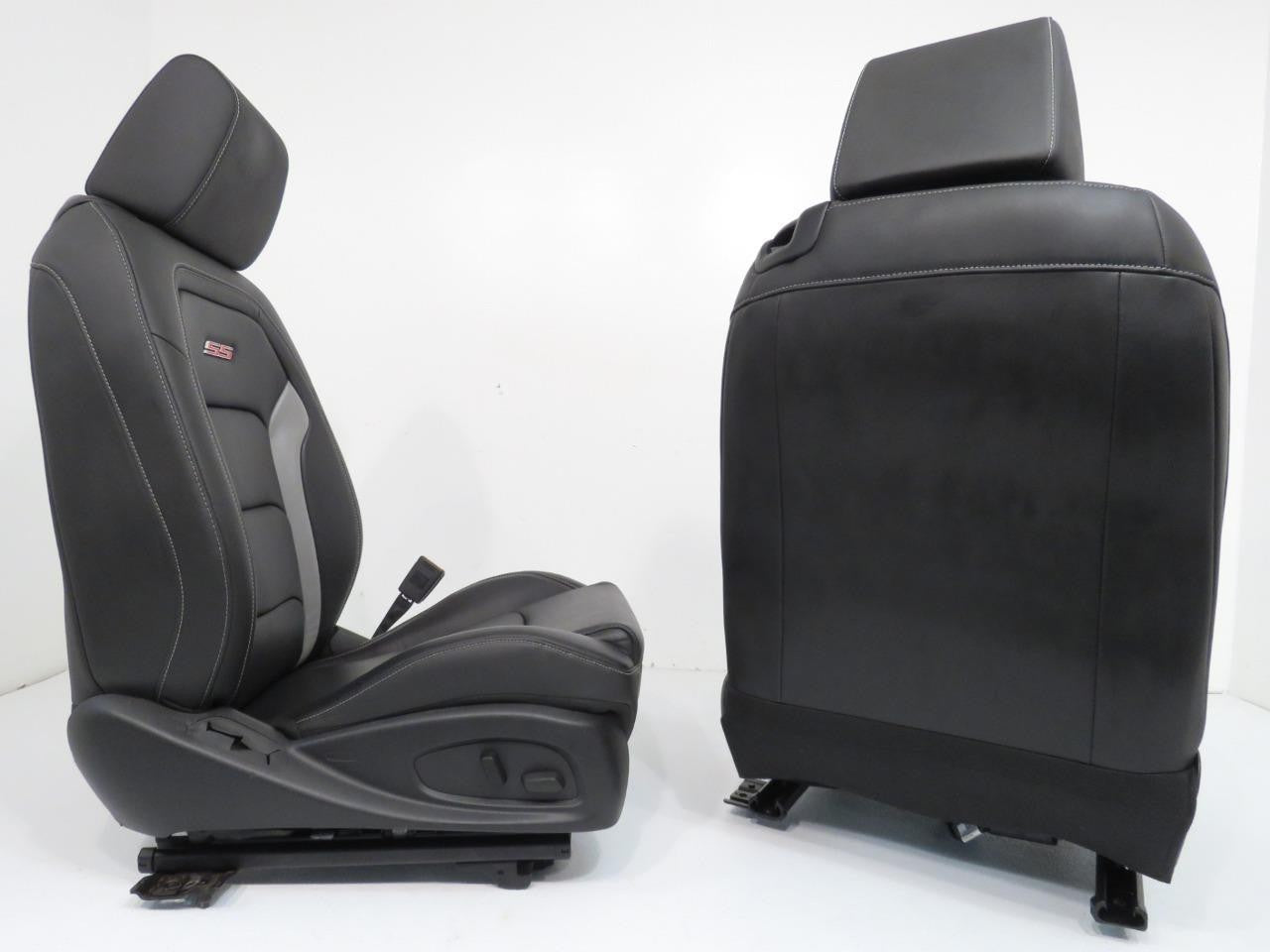 2016 - 2024 Camaro Seats, Front Rear Coupe, 2SS Black Leather Heated Ventilated