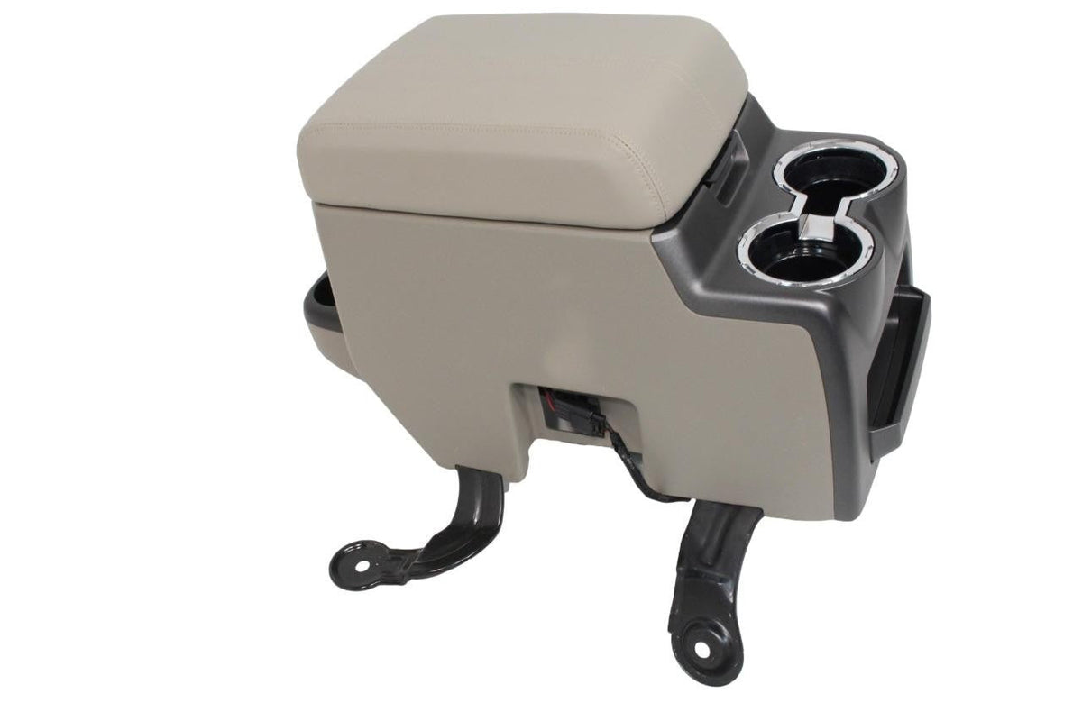 2008-2010 Ford Super Duty Center Console, w/ Stone Gray Leather Armrest OEM