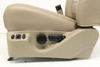 99-10 Ford F250 F350 Excursion Seats Tan Leather Power Front Bench Super Duty