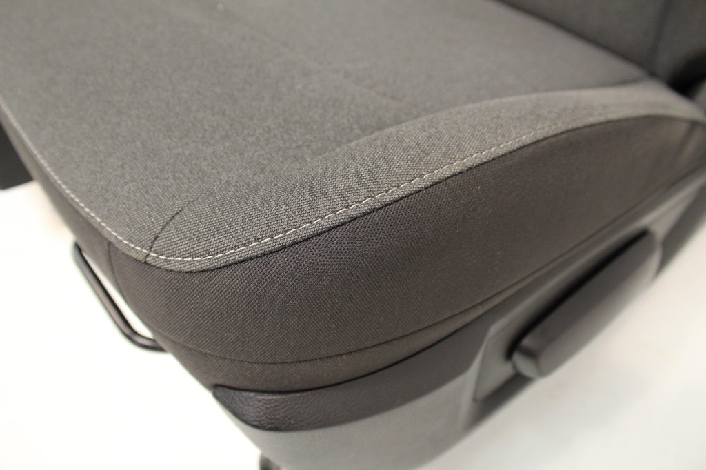 2019-2024 Ram Classic Front Seats, Diesel Gray Black Cloth, Manual w/ Jump Seat