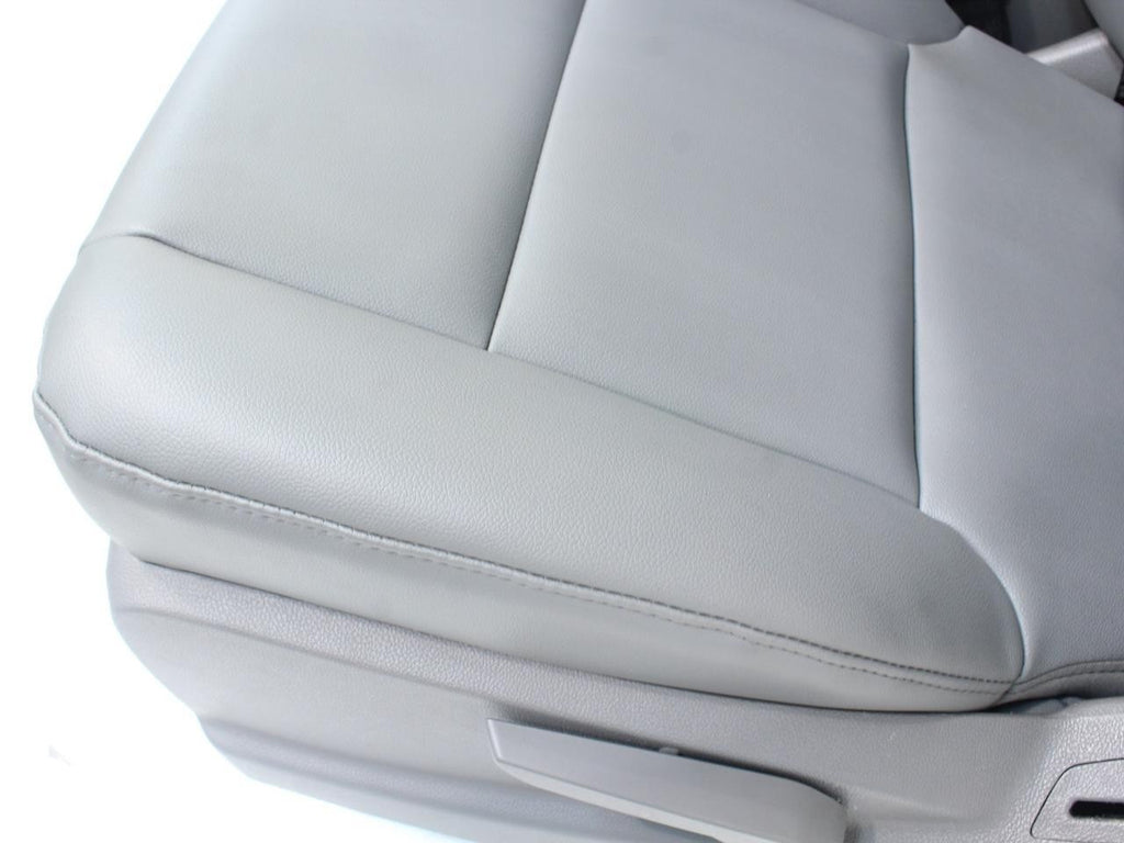 2014 - 2019 Sierra Chevy Silverado Front Seats Set, Work Truck Bench Gray Vinyl