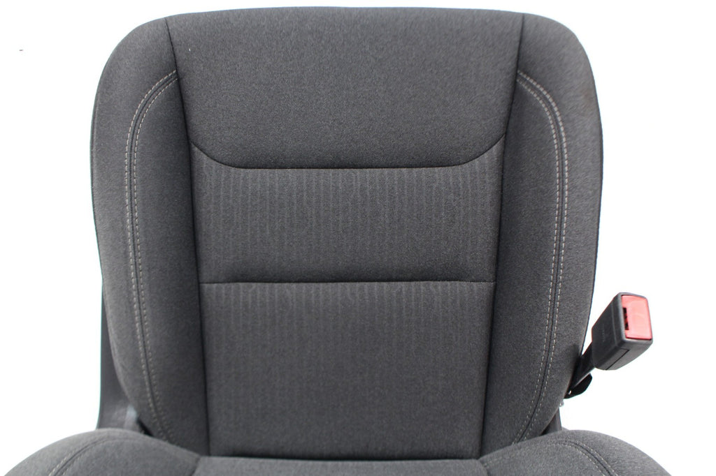 2019 - 2026 Ram 1500 Drivers Seat, Powered w/ Lumbar, Dark Gray & Black Cloth DT