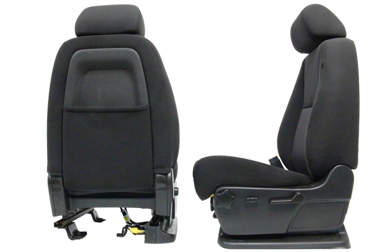 2007 - 2014 GM Silverado Tahoe Suburban Front Seats, LT Powered Black Cloth OEM