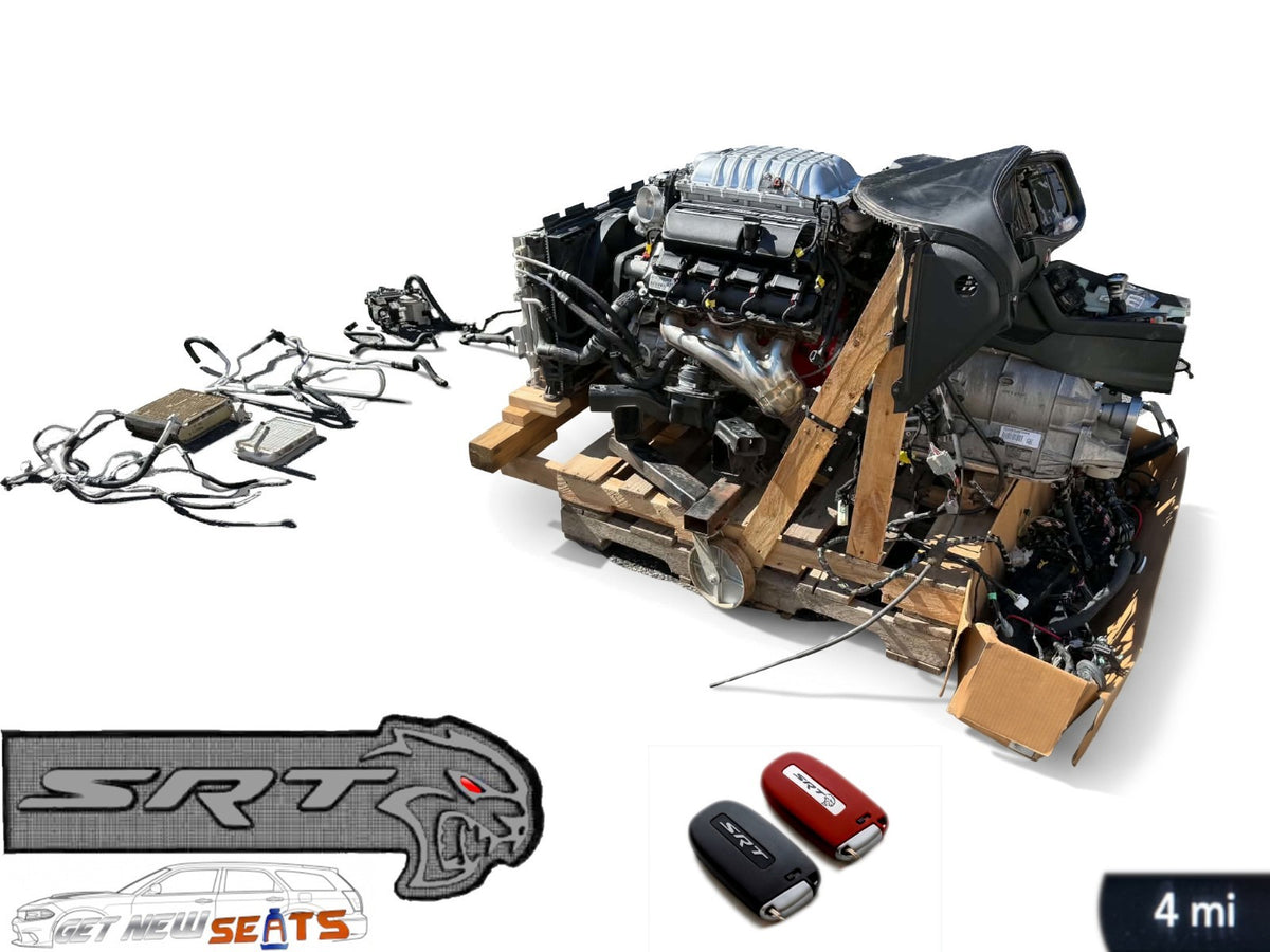 Hellcat Redeye 6.2L Turnkey Engine & Auto Trans Pallet 797 HP Complete Swap 4 Mi
