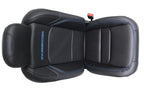 18-25 Jeep JL JLU JT Wrangler Front Seats, Black Nappa Leather w/ Blue Stitching