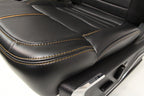 2023 + Ford Super Duty Platinum Seats Set, Black Leather Max Recline Massaging