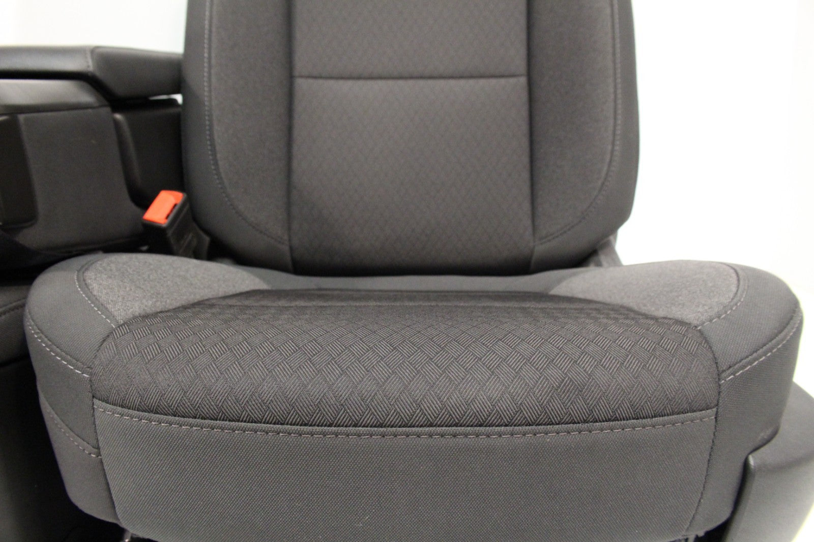 2019 - 2026 Chevy Silverado Split Bench Seat, LT Black Cloth w/ Power Driver
